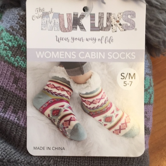 Muk Luks Women's Cabin Socks - Picture 2 of 5